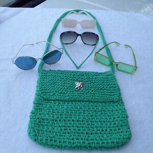 Best offer&what color? Bundle softball hand-crotchet crossbody&sunglass